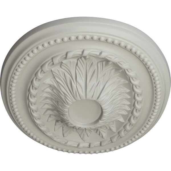 Saverne Ceiling Medallion, Hand-Painted Pot Of Cream, 18 1/2W X 13 1/2H X 1 7/8P